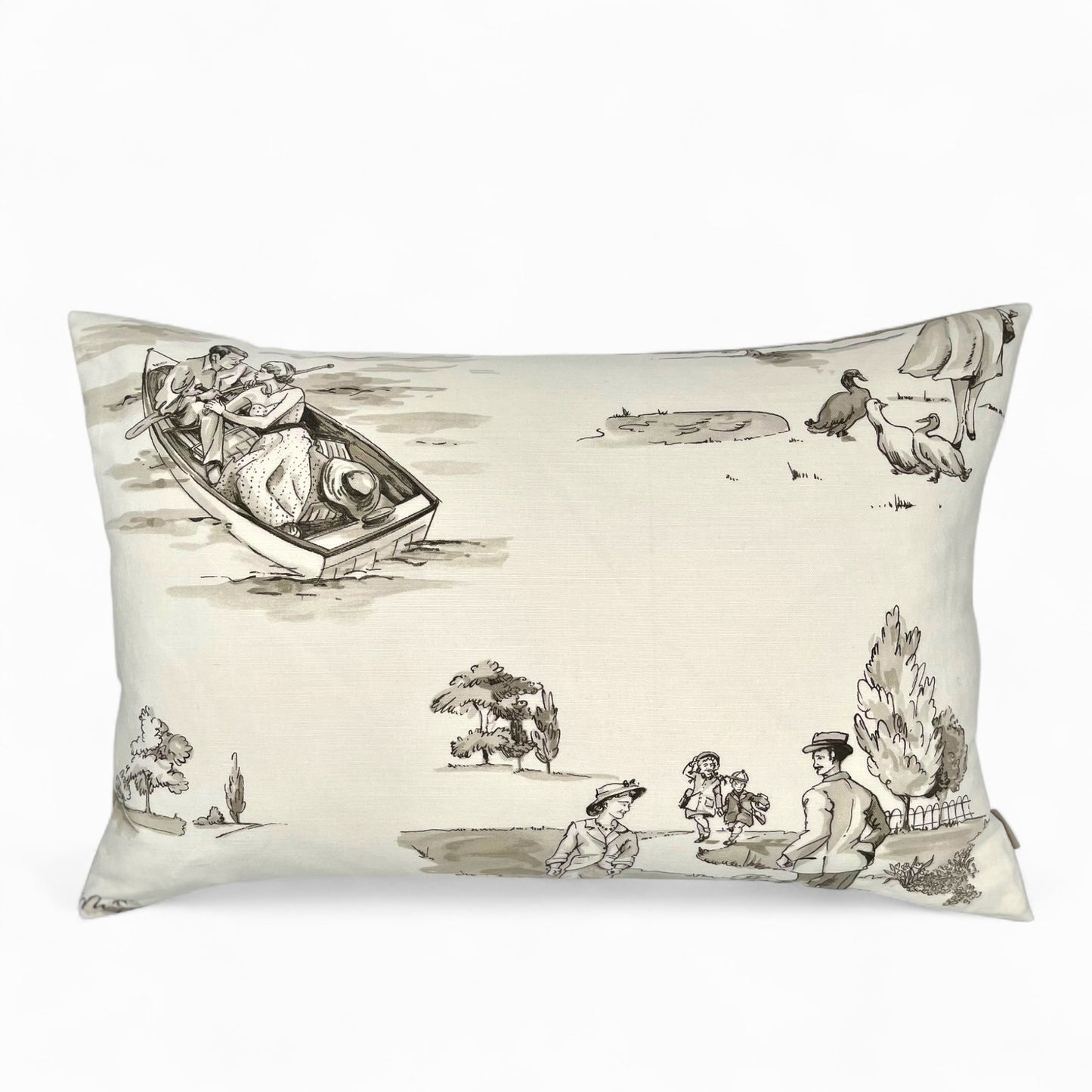 Pillow in vintage Nina Campbell “promenade” fabric