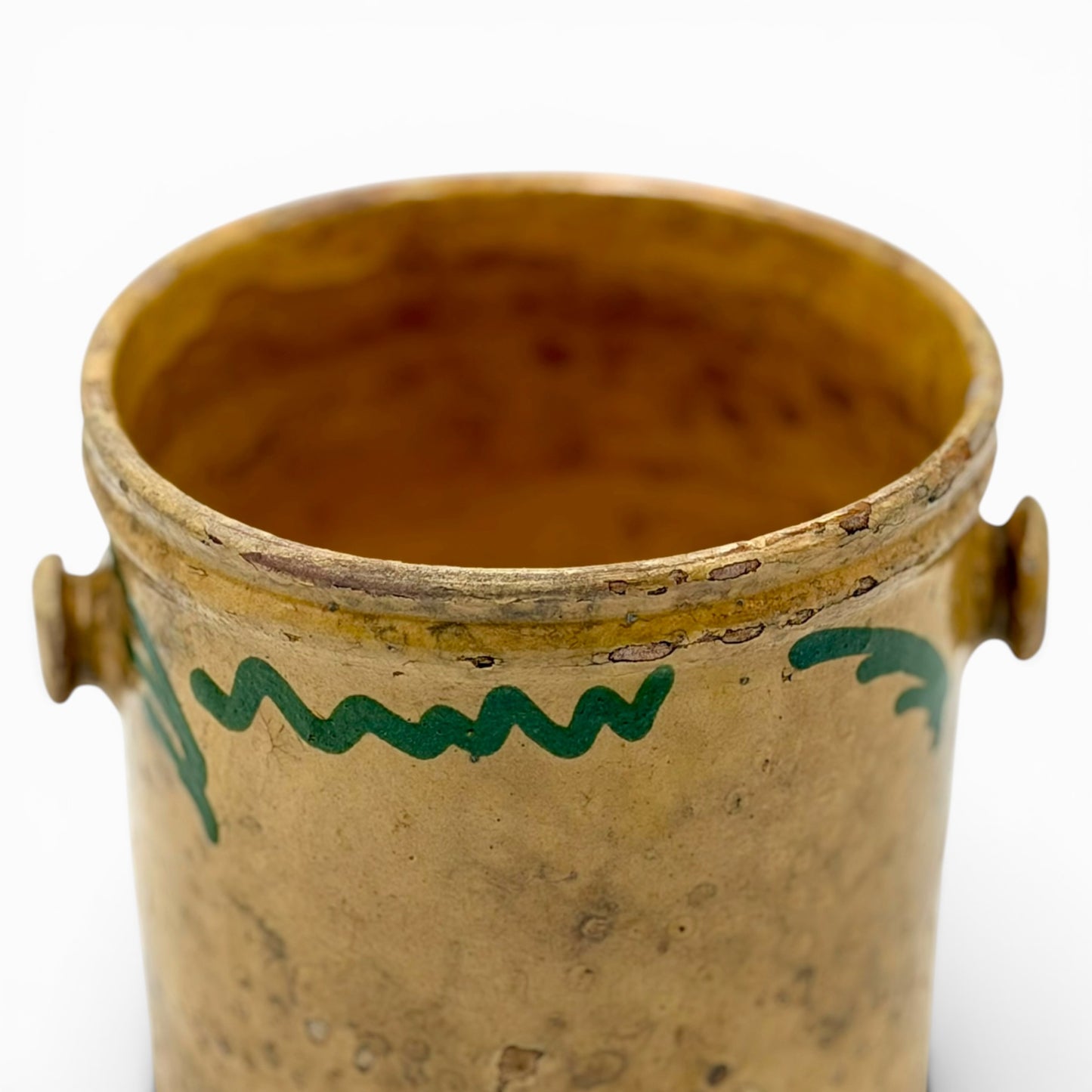 Antique French ceramic preserving pot