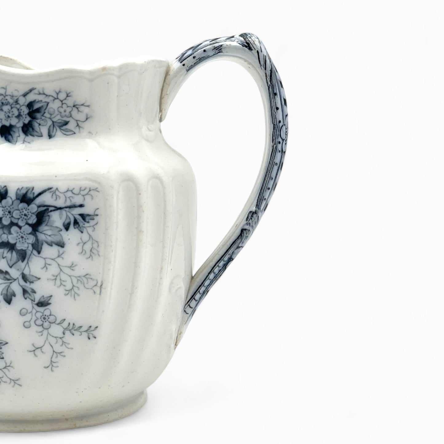 Antique transferware pitcher