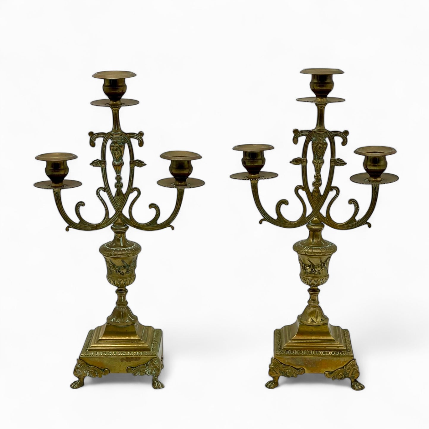 Pair of French antique candelabra