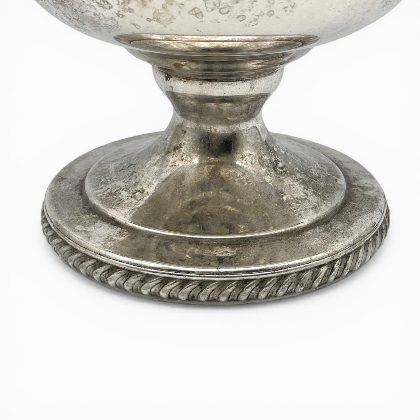 Vintage silver-plated champagne bucket with ornate handles