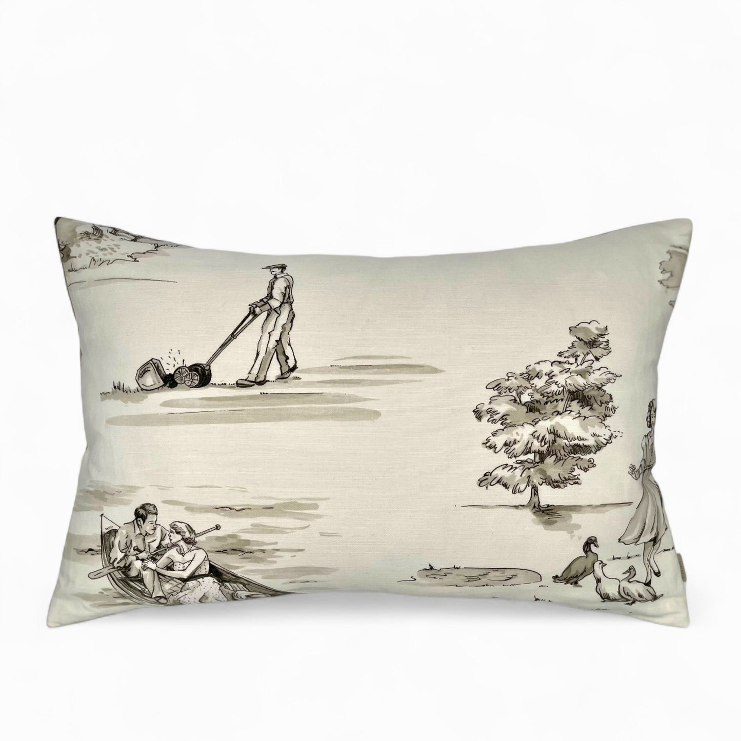 Pillow in vintage Nina Campbell “promenade” fabric
