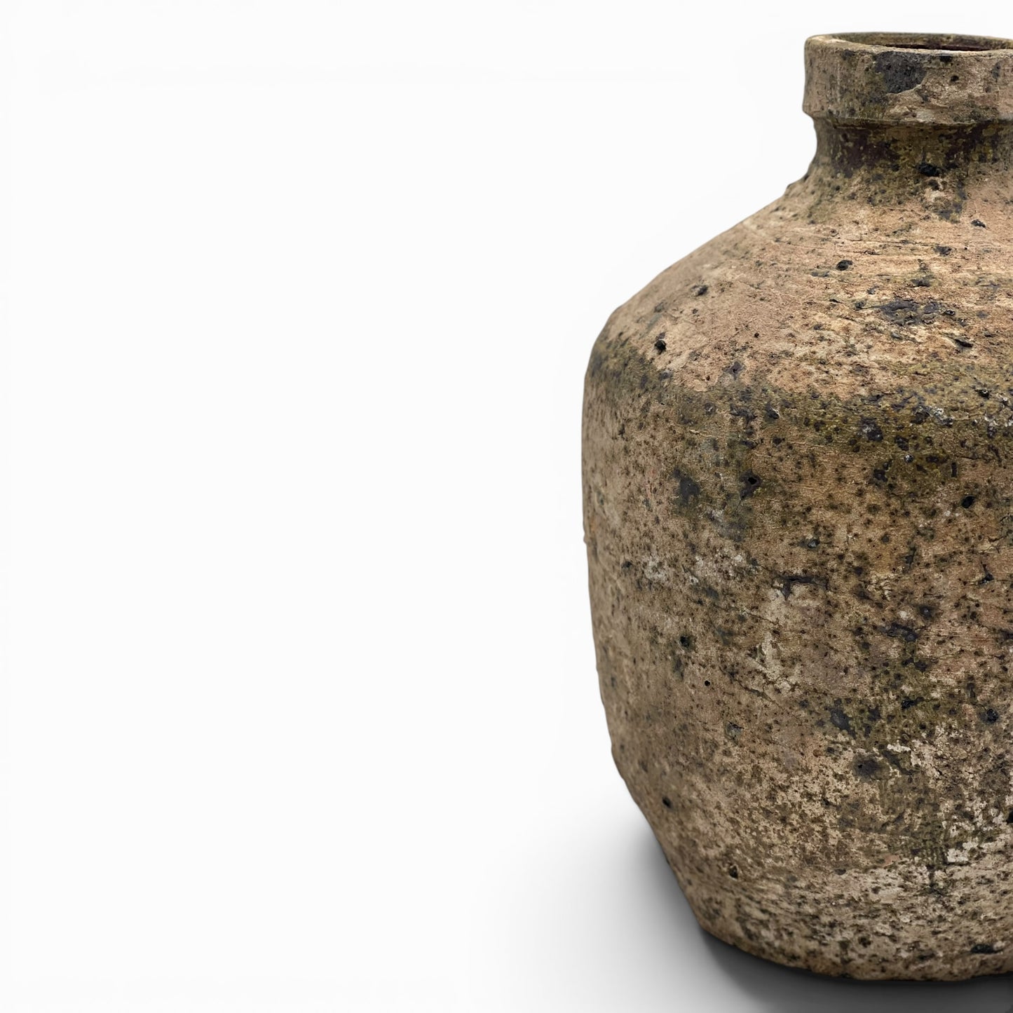 Small handcrafted amphora