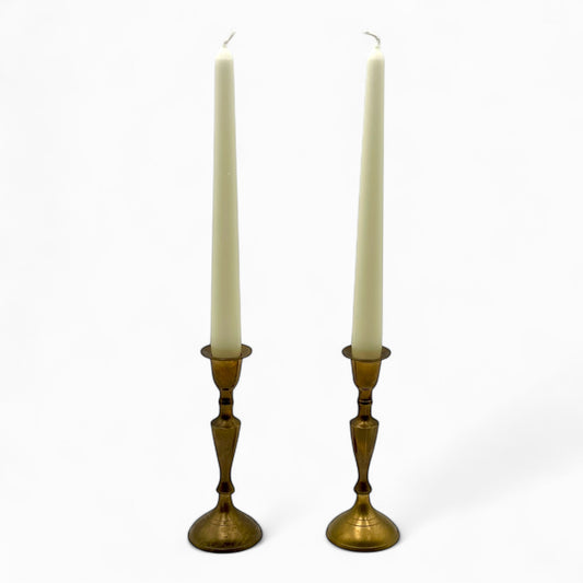 Pair of vintage brass candlesticks