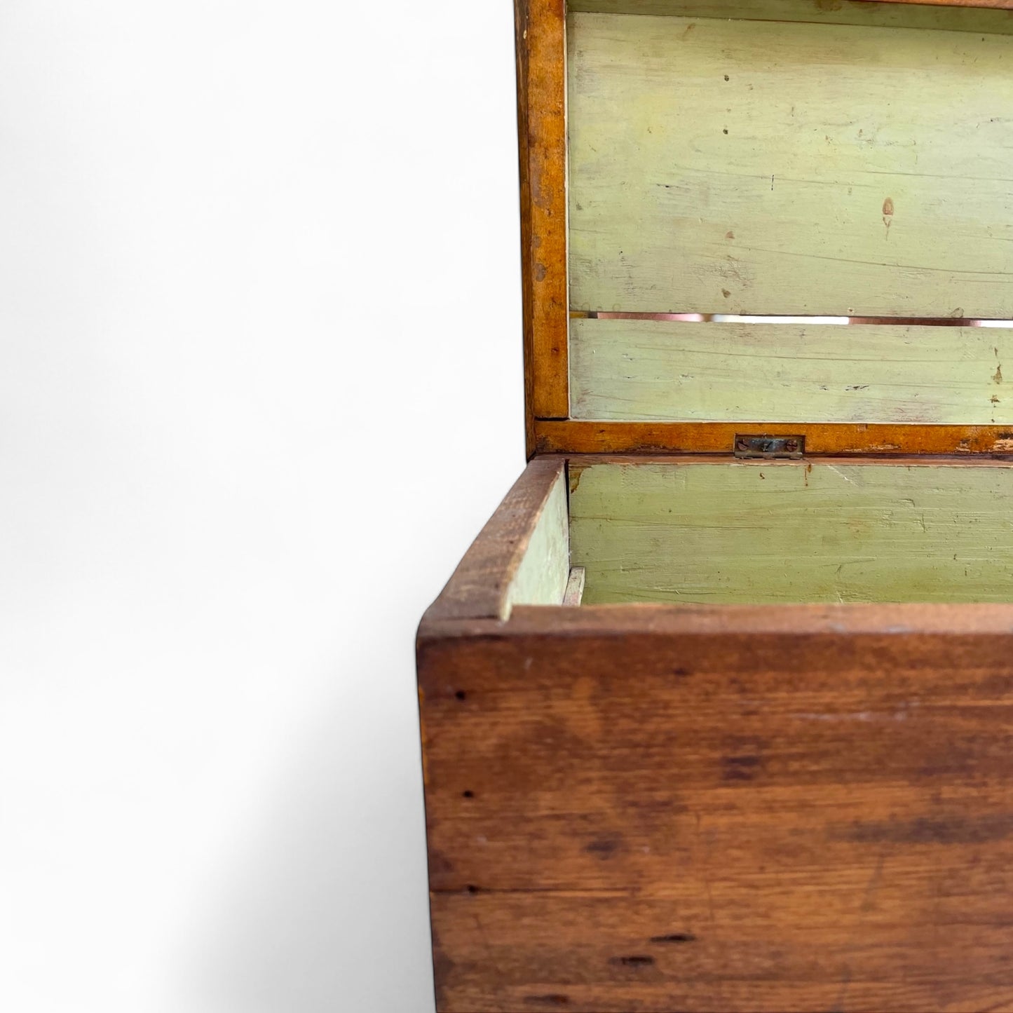 Antique wooden storage chest