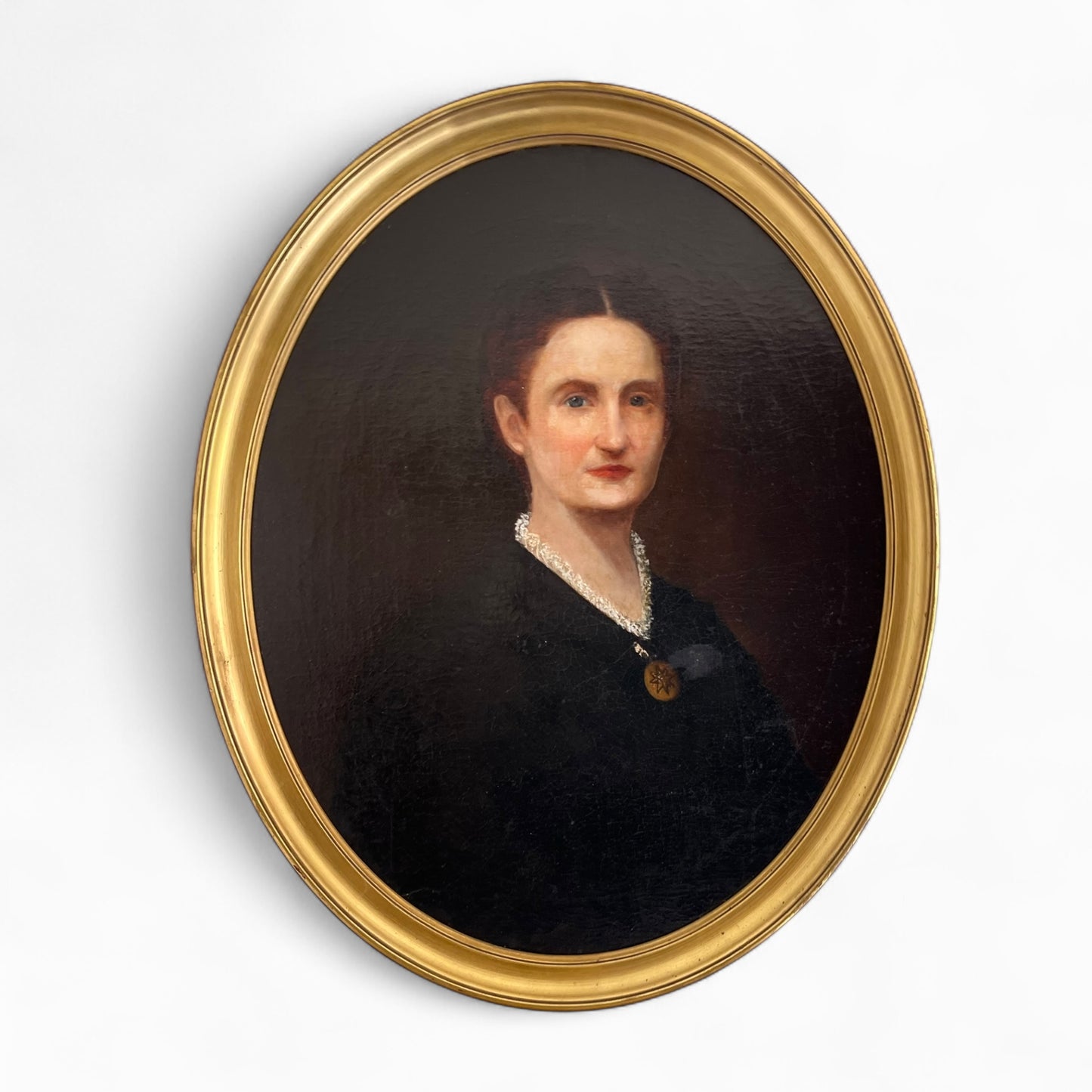 Pair of oval portraits - mid 1800’s - Unknown Artist