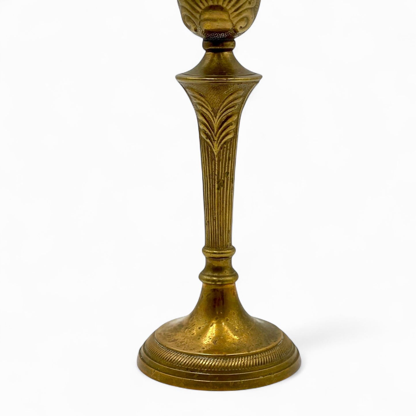 Art Nouveau brass candlestick