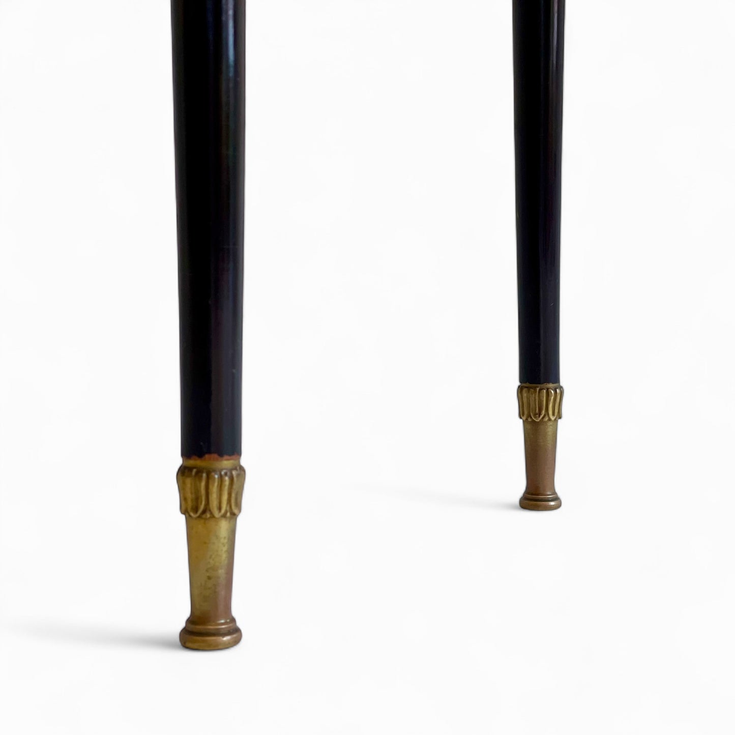 Vintage Italian console table with white Carrara marble top