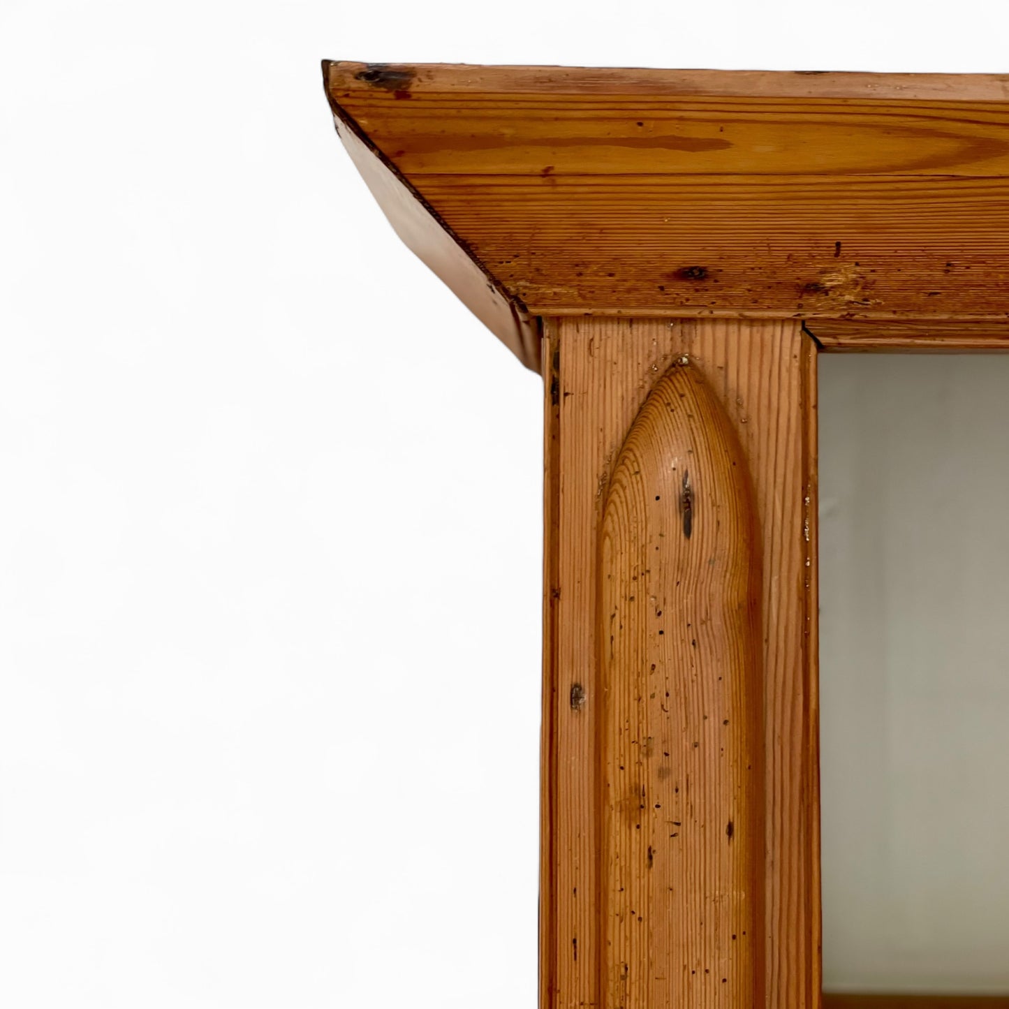 Antique English pine hutch