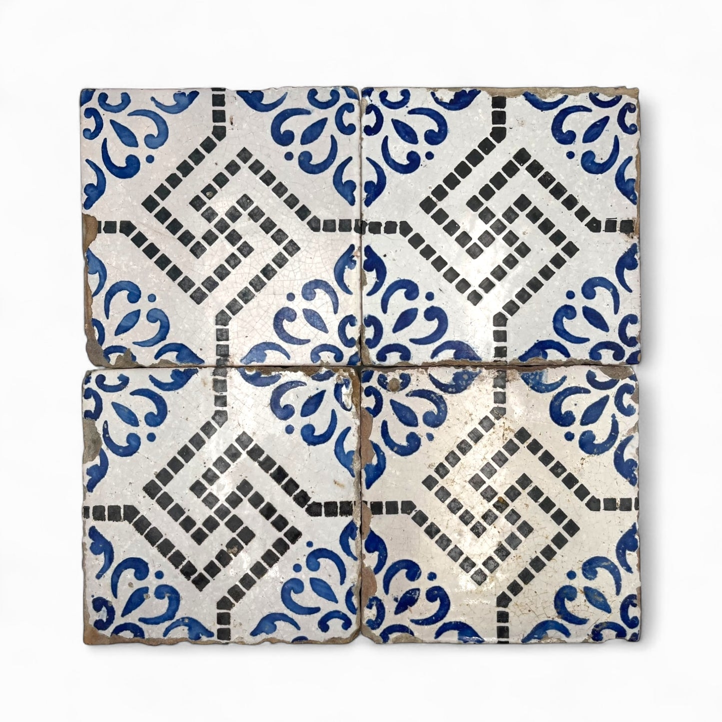 Set of 19th century Sicilian Majolica tiles
