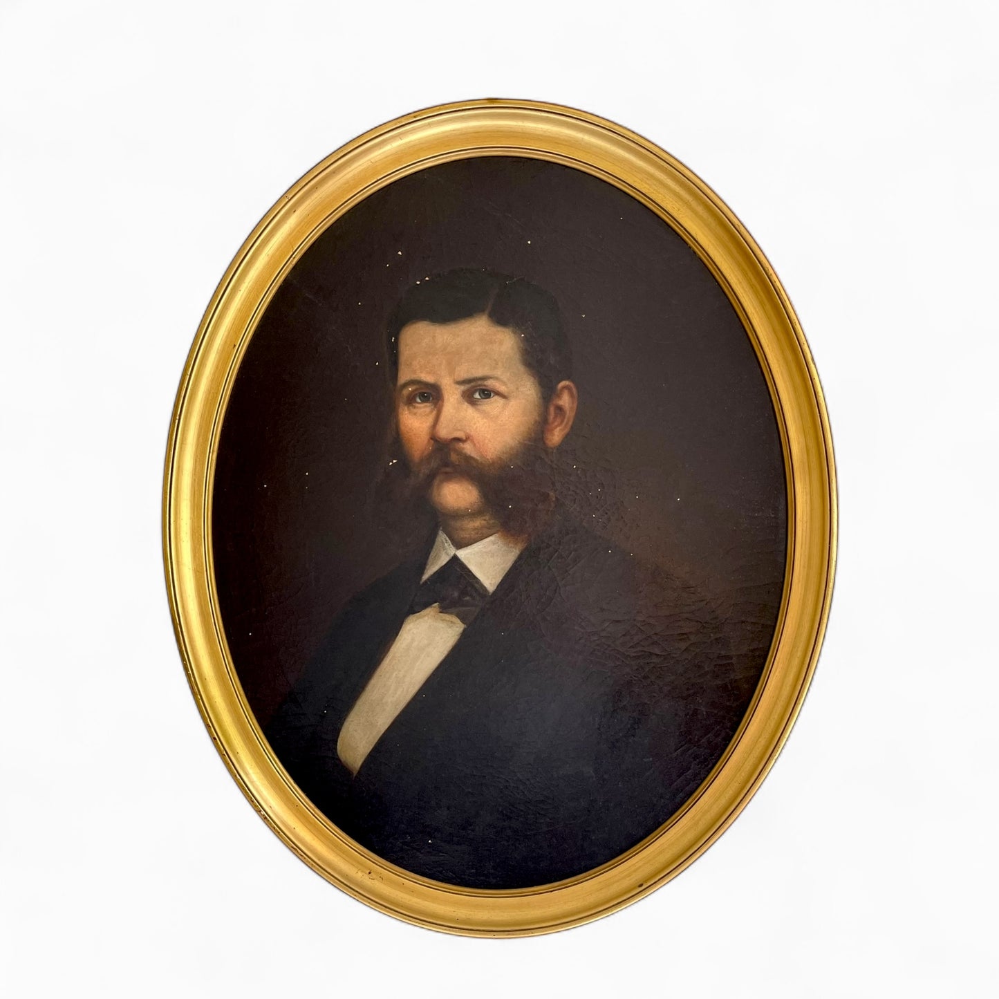 Pair of oval portraits - mid 1800’s - Unknown Artist