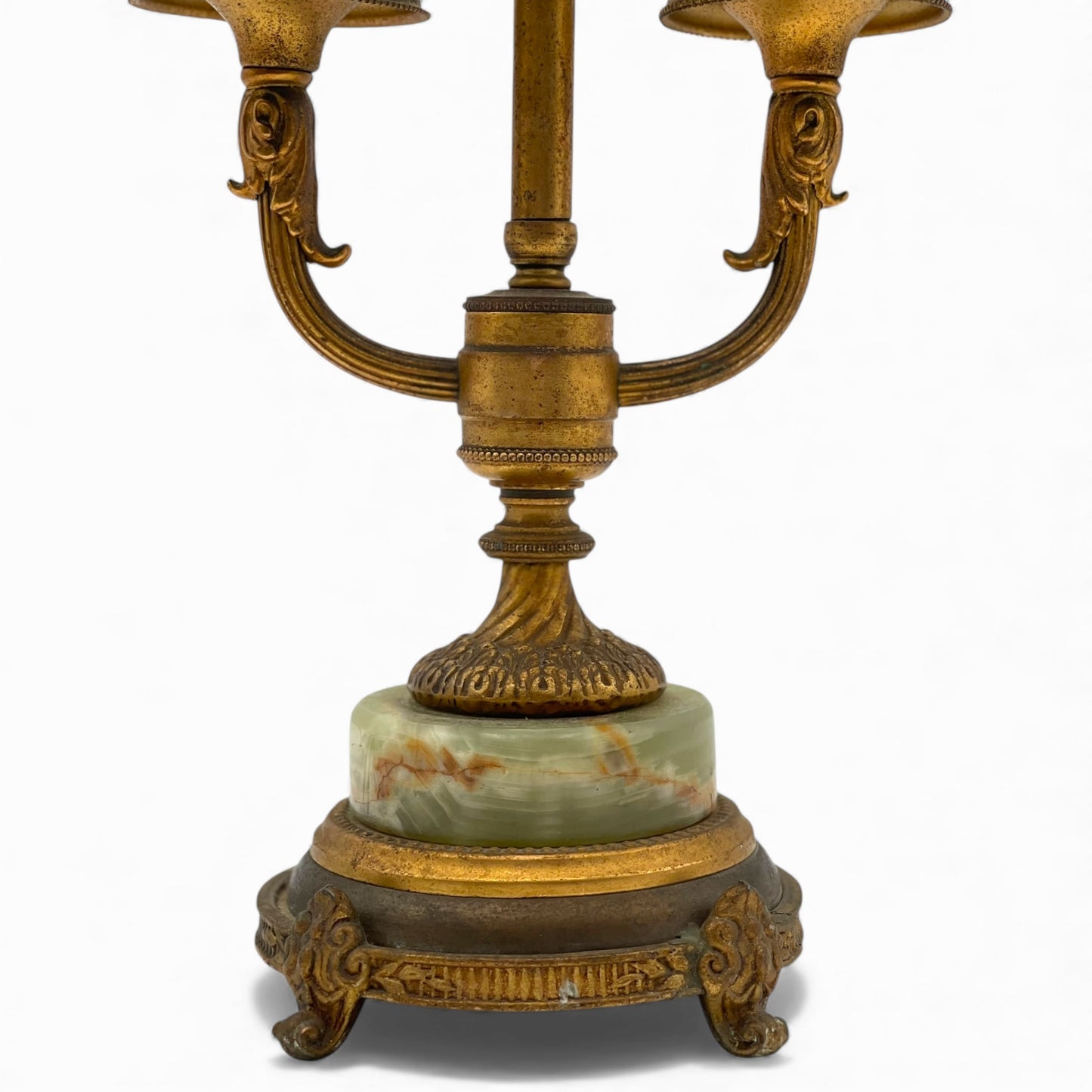 Antique French Empire style bouillote lamp