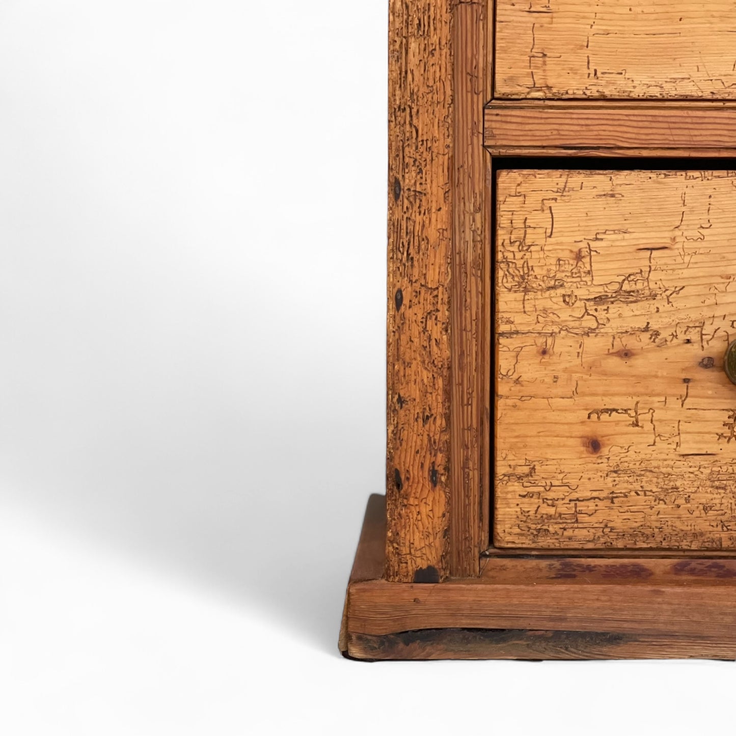 Antique English pine hutch