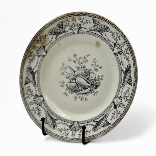 Antique Rolland & Clews transferware plate