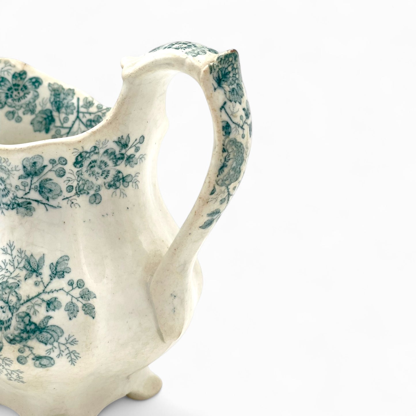 Antique blue and white creamer