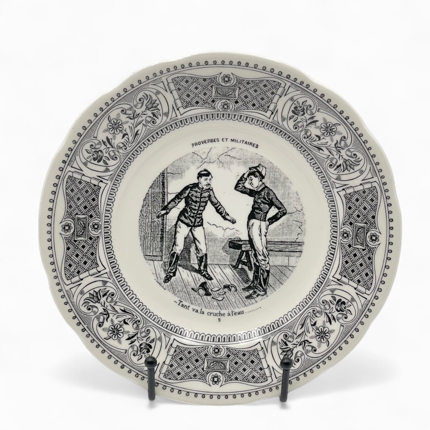 Set of 6 Vintage plates - Gien - France