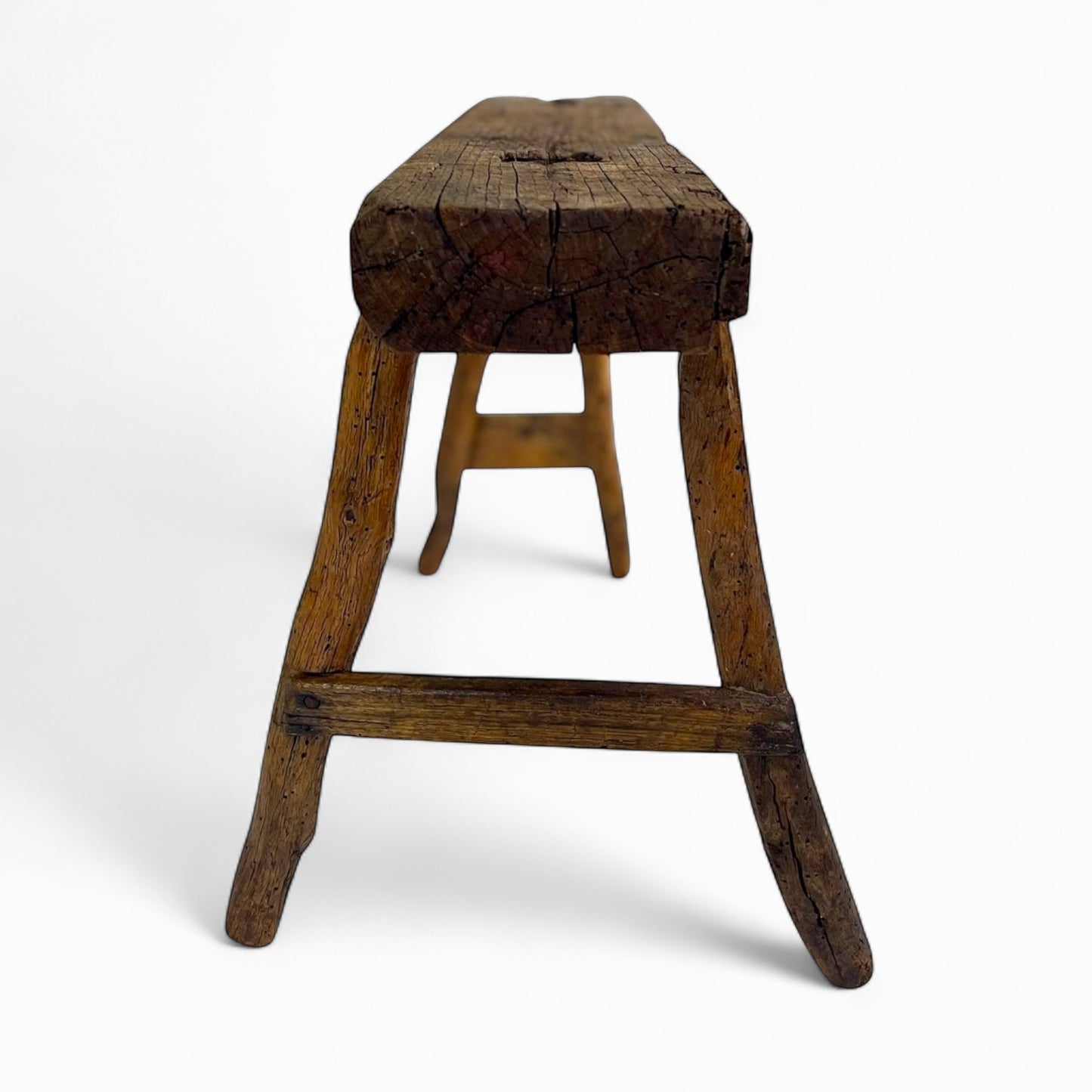 Antique rustic Sicilian bench