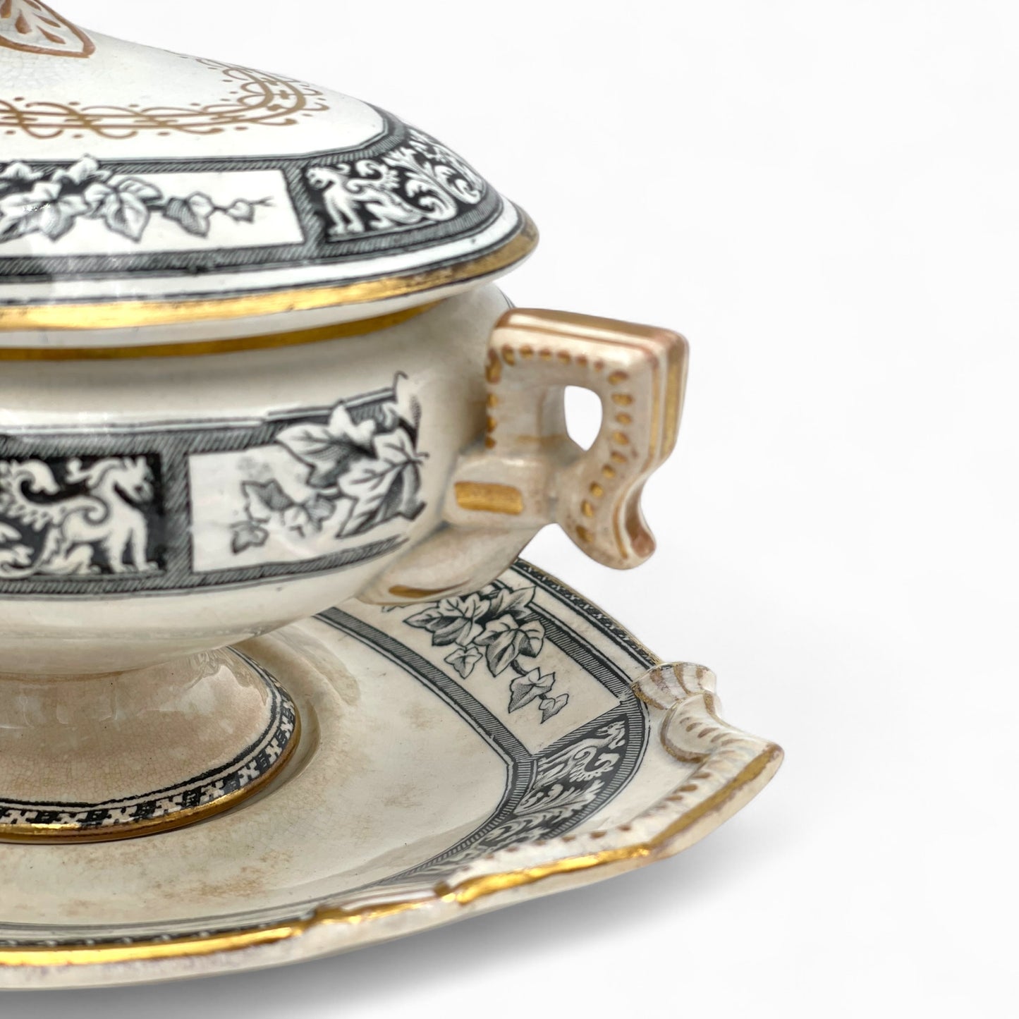 Vintage transferware tureen