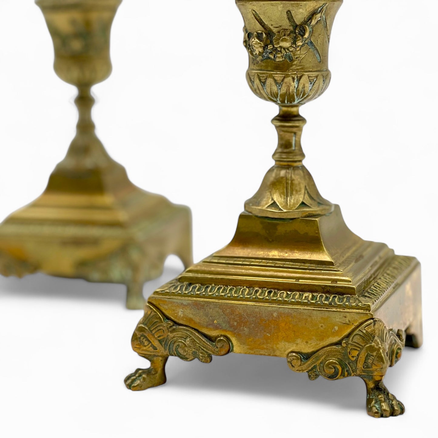 Pair of French antique candelabra