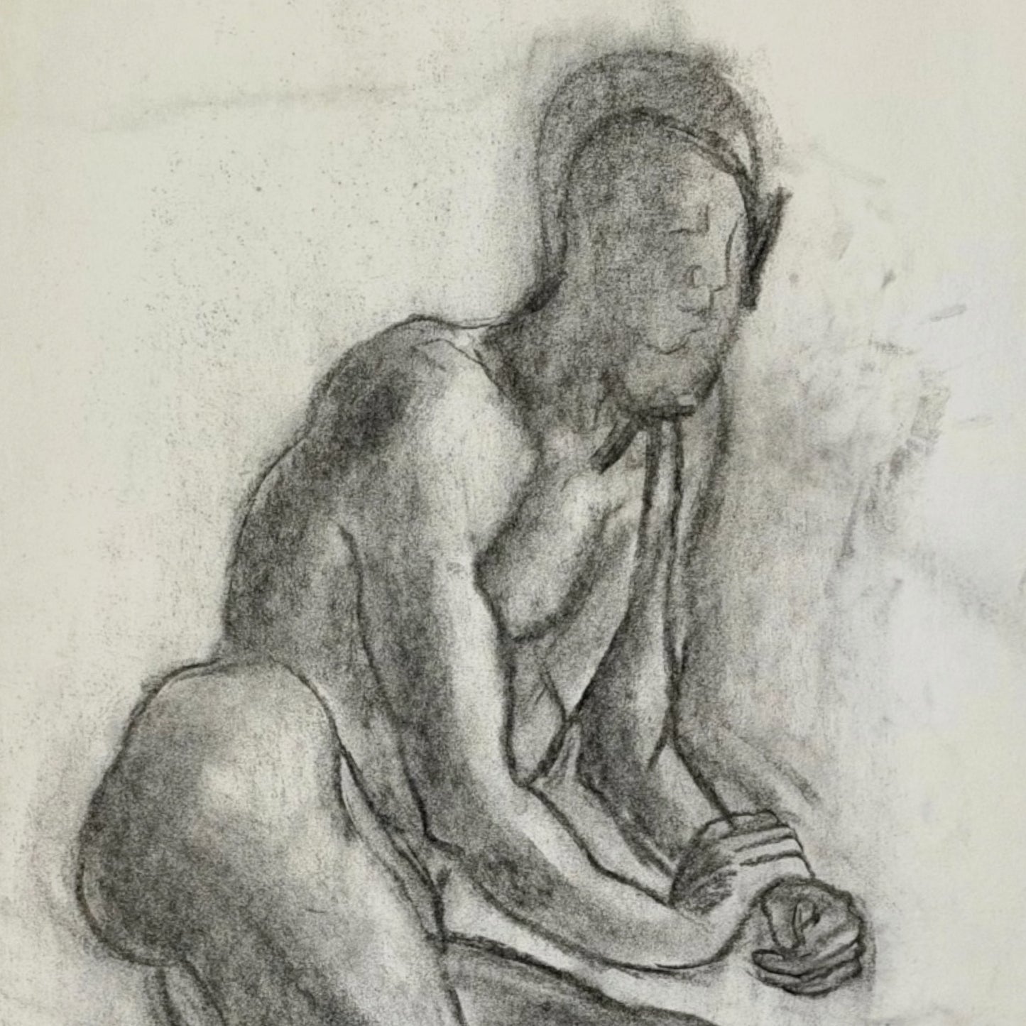 Charcoal life drawing (Circa 1940)
