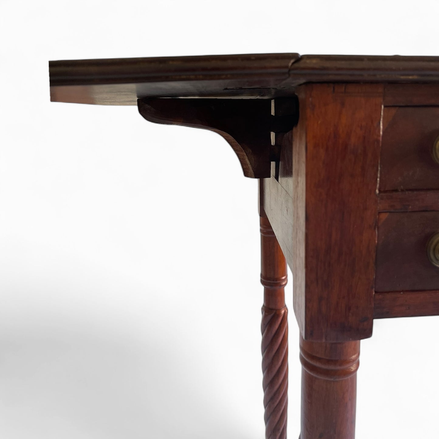 Antique Sheraton style Pembroke table with Barley twisted legs