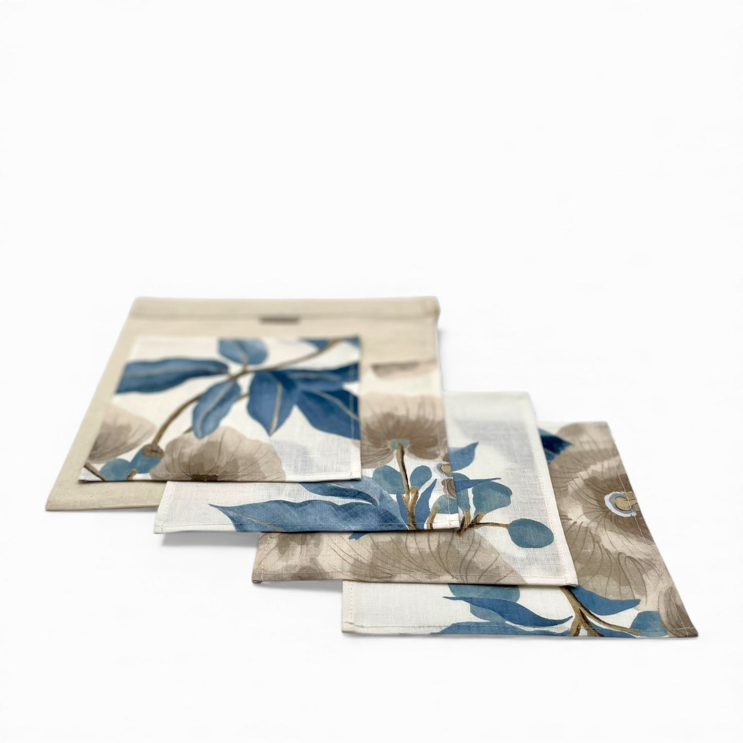 Set of cocktail napkins made with Anna French linen