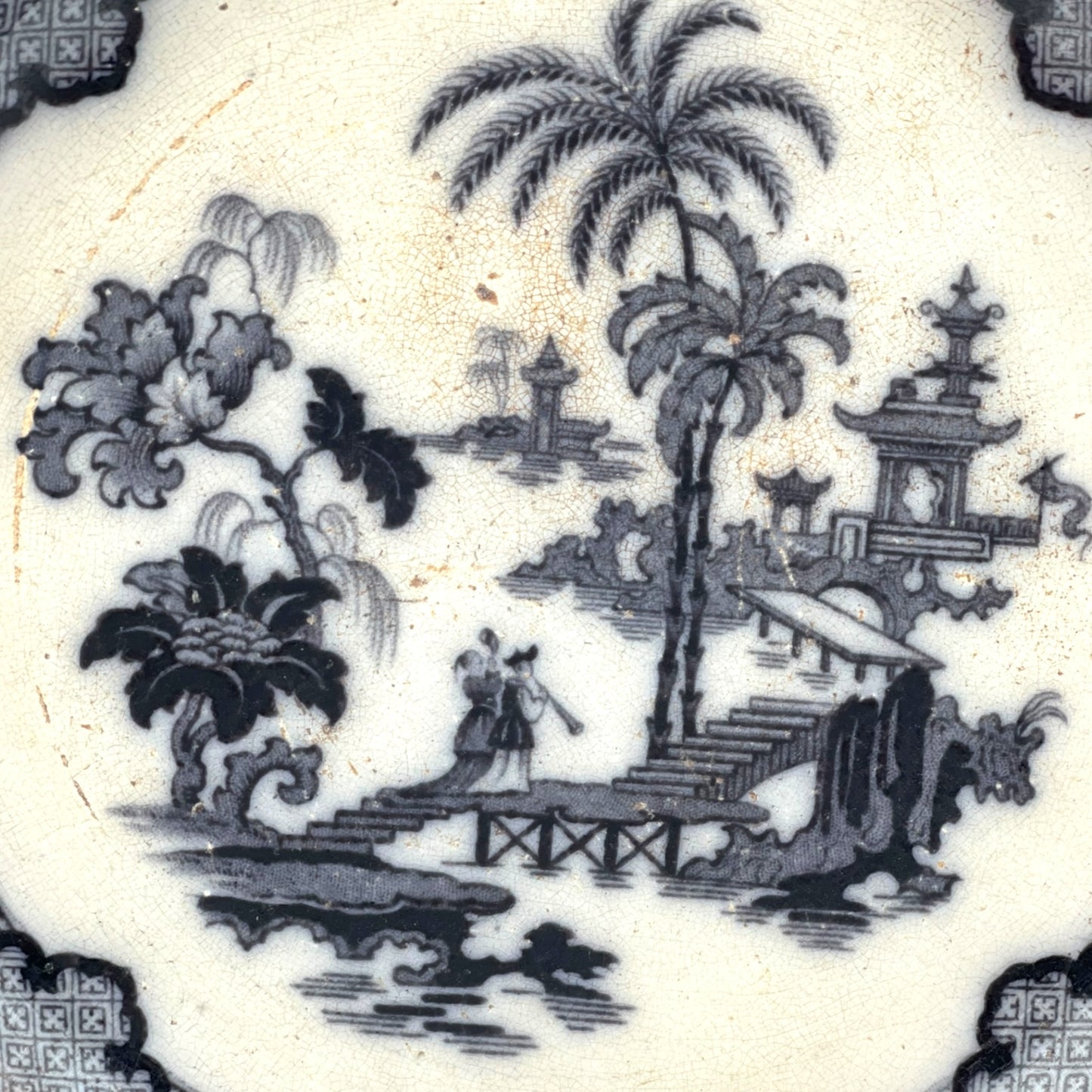 Antique 1860’s T & R Boote transferware plate