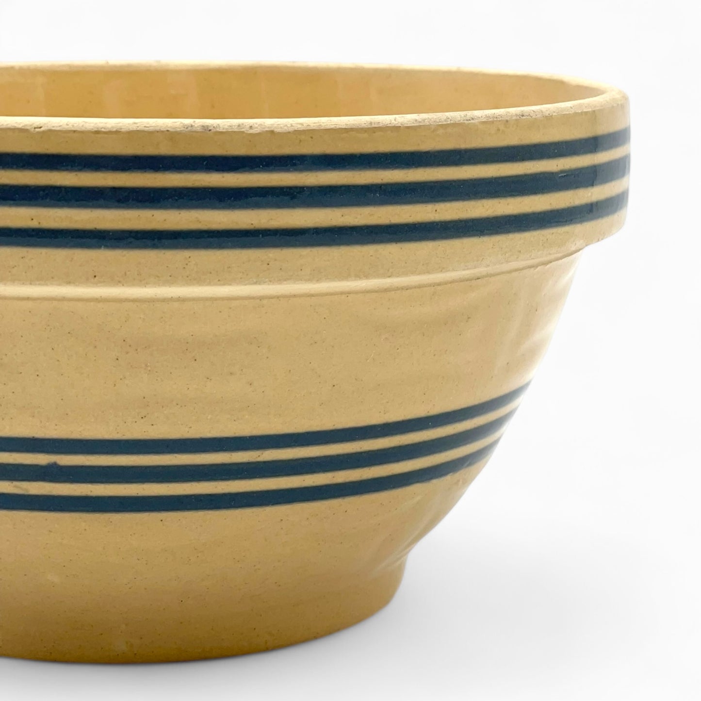 Vintage blue stripes mixing bowl