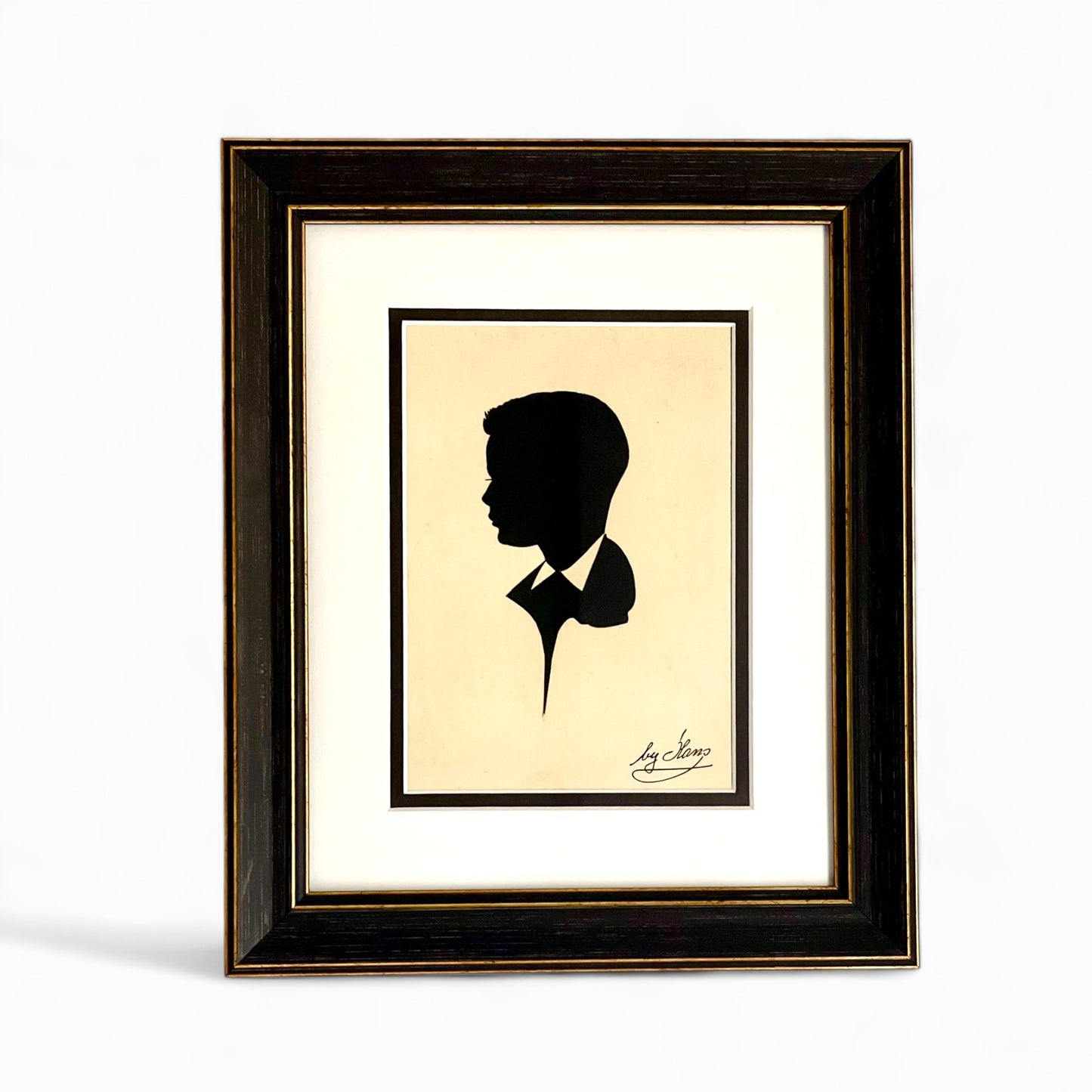 Vintage 1940’s young boy hand cut silhouette