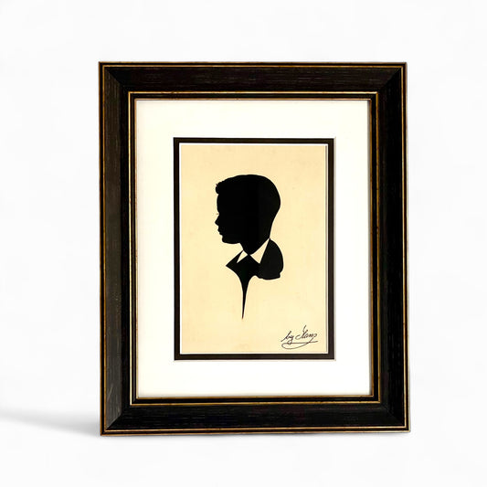 Vintage 1940’s young boy hand cut silhouette