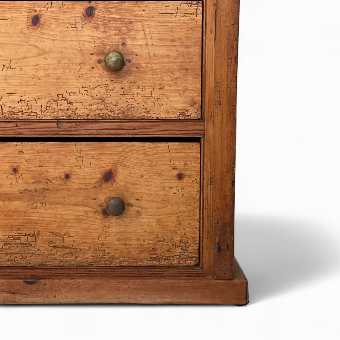 Antique English pine hutch