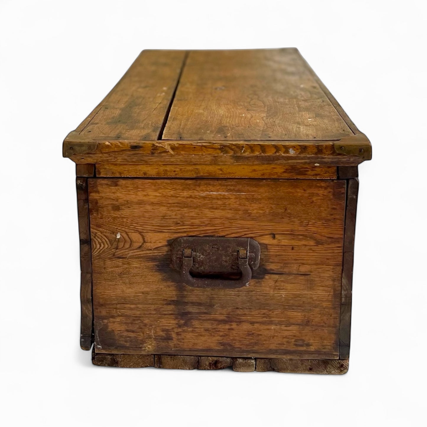 Antique wooden storage chest