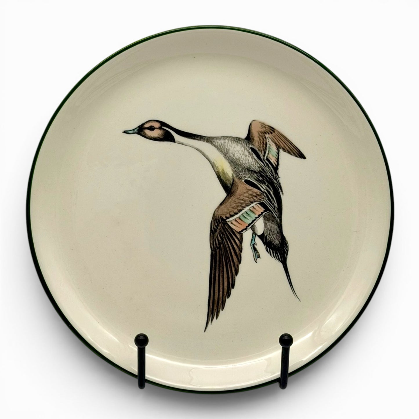 Set of six Delano Studios hand-painted plates