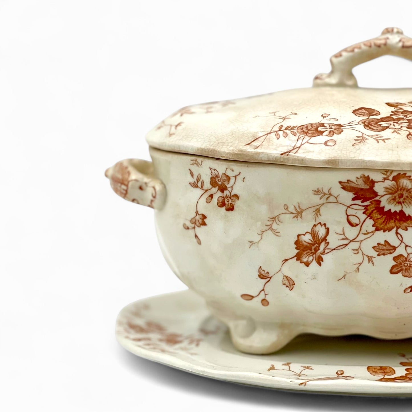Vintage transferware tureen