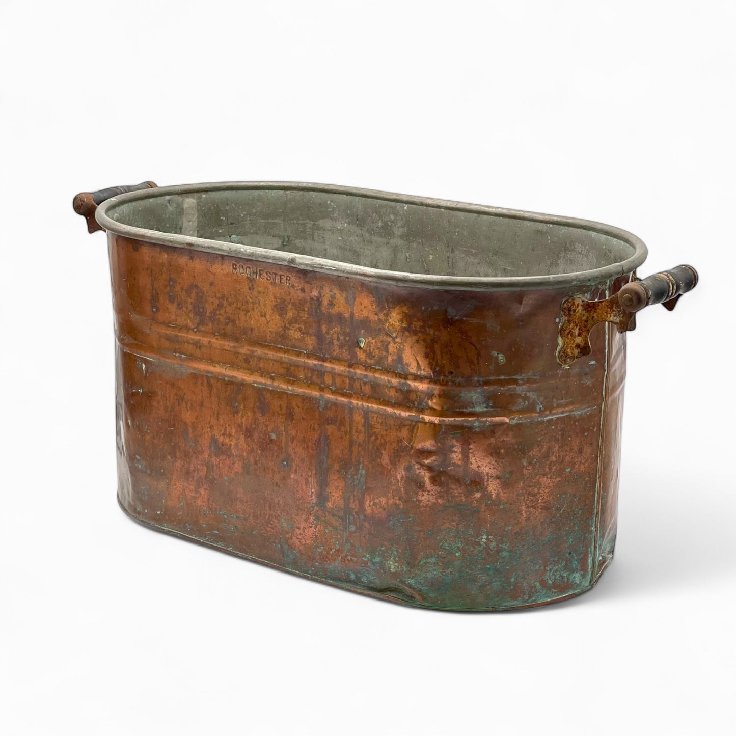 Antique copper wash tub