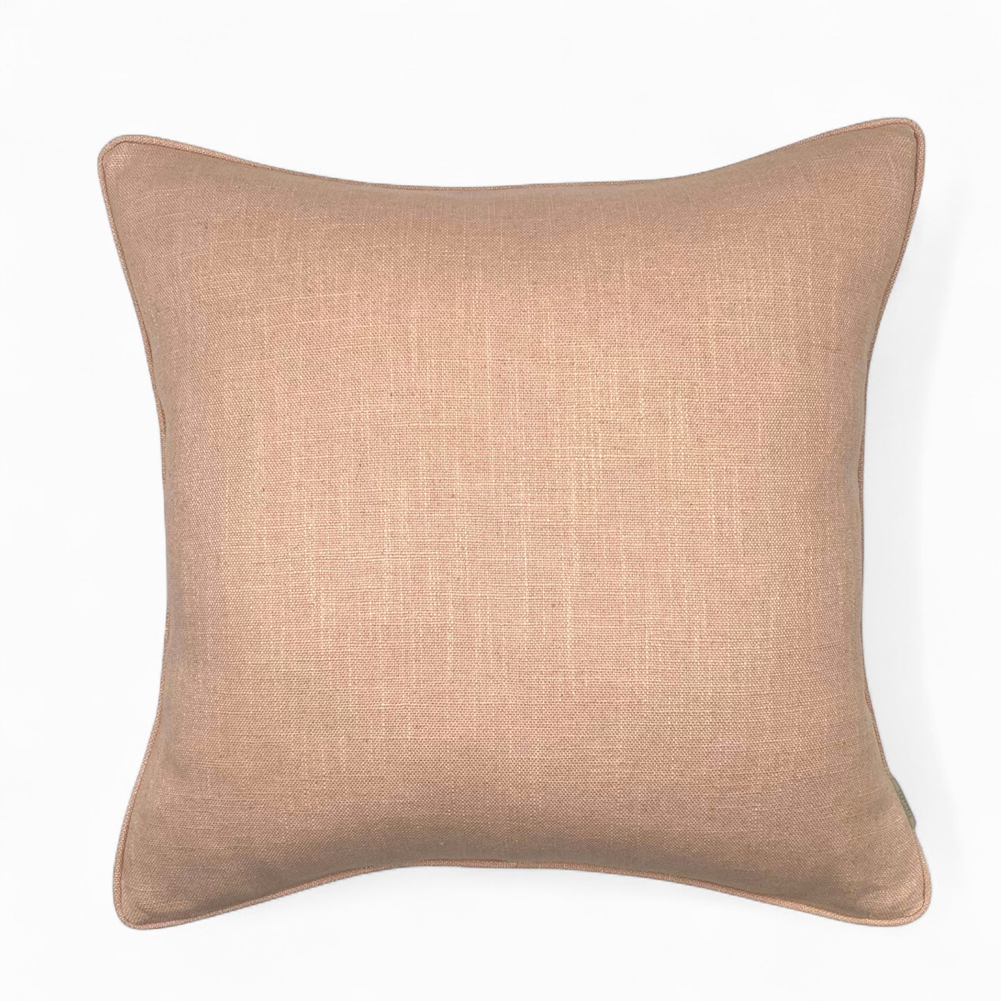 Vintage light pink 100% Italian linen pillow