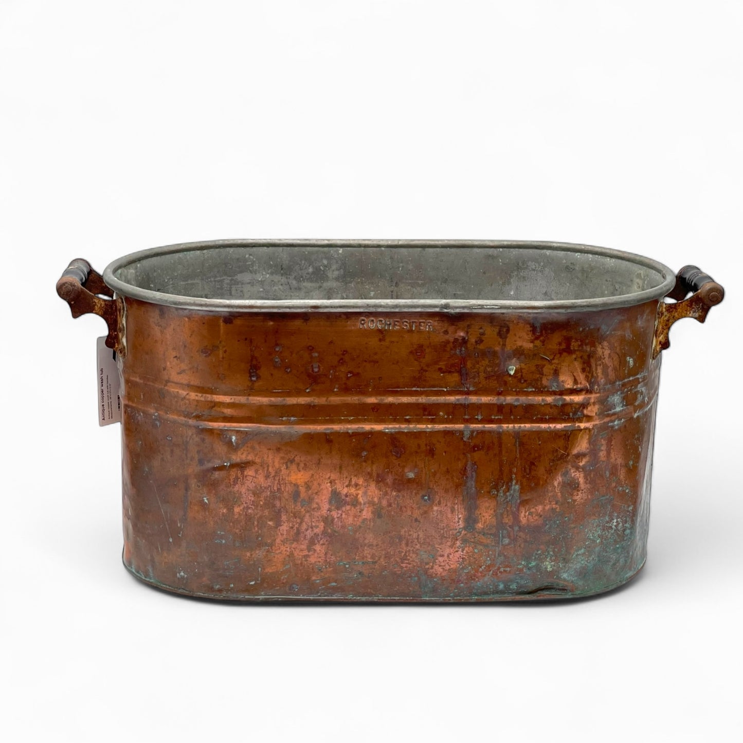 Antique copper wash tub