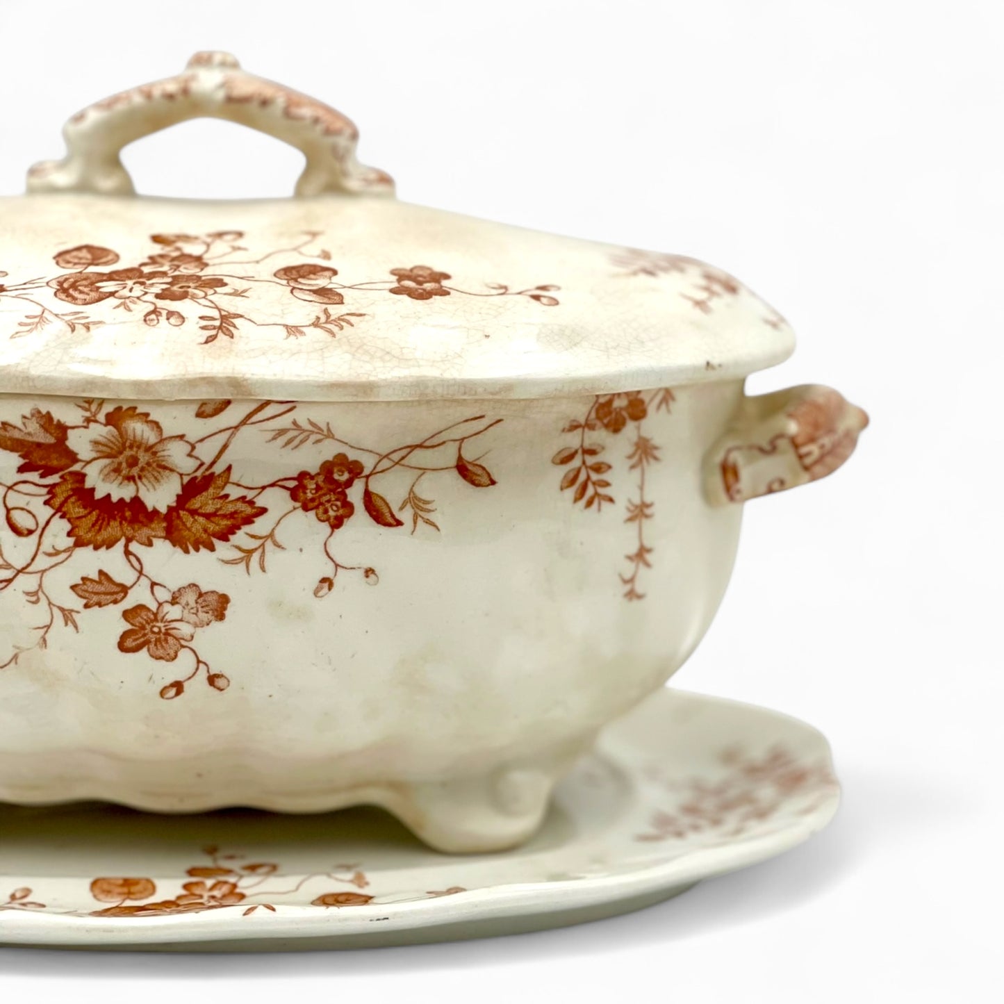 Vintage transferware tureen