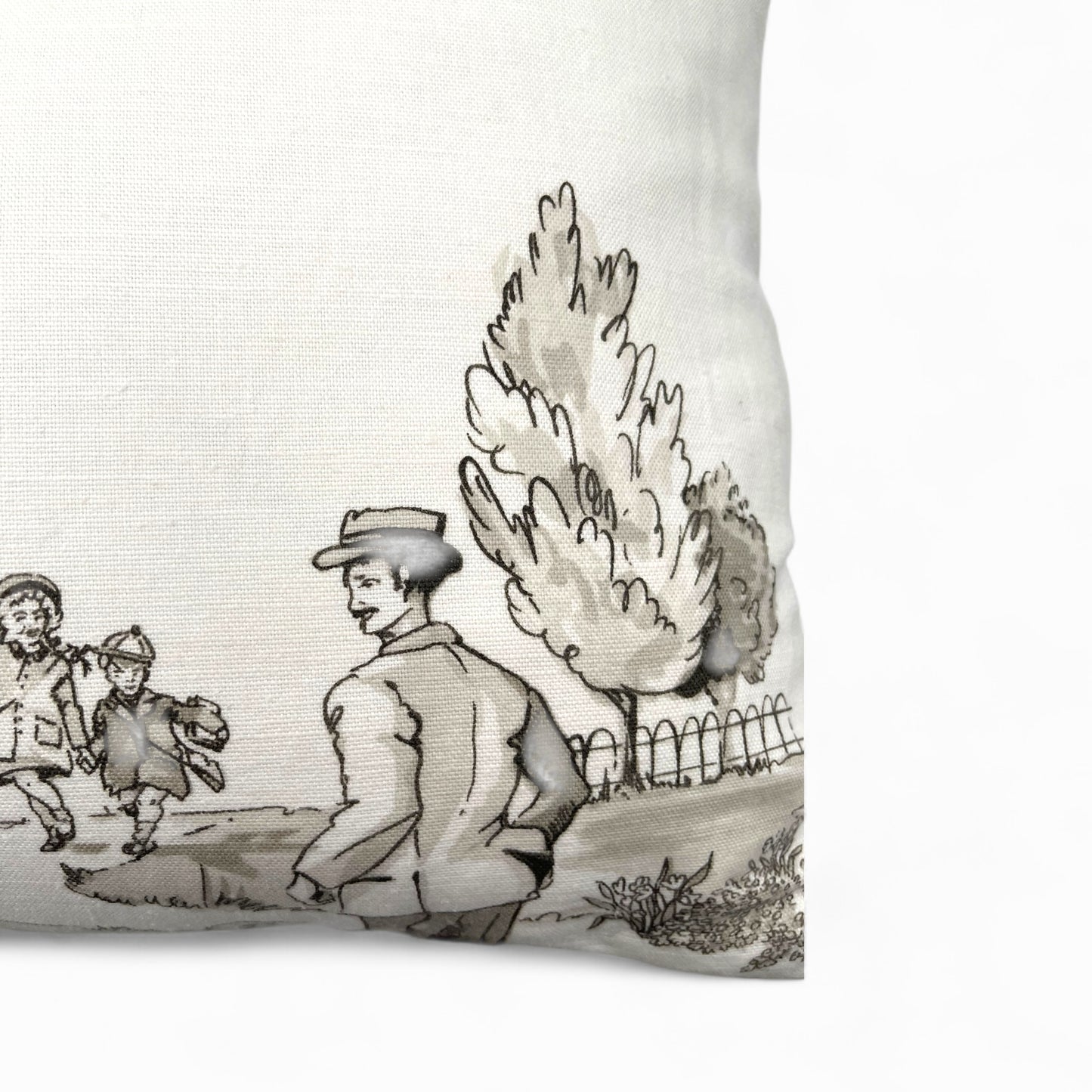 Pillow in vintage Nina Campbell “promenade” fabric