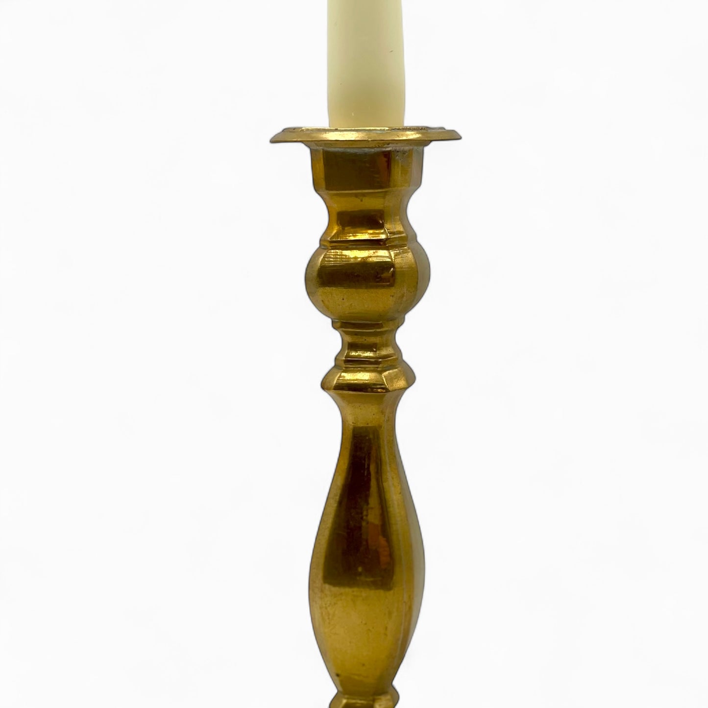 Large vintage brass candlestick