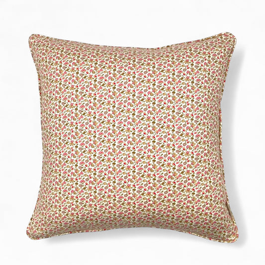 Vintage pink floreal 100% Italian viscose pillow