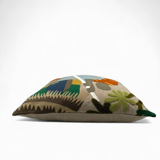 Pillow made with “Foresti Home” Italian fabric