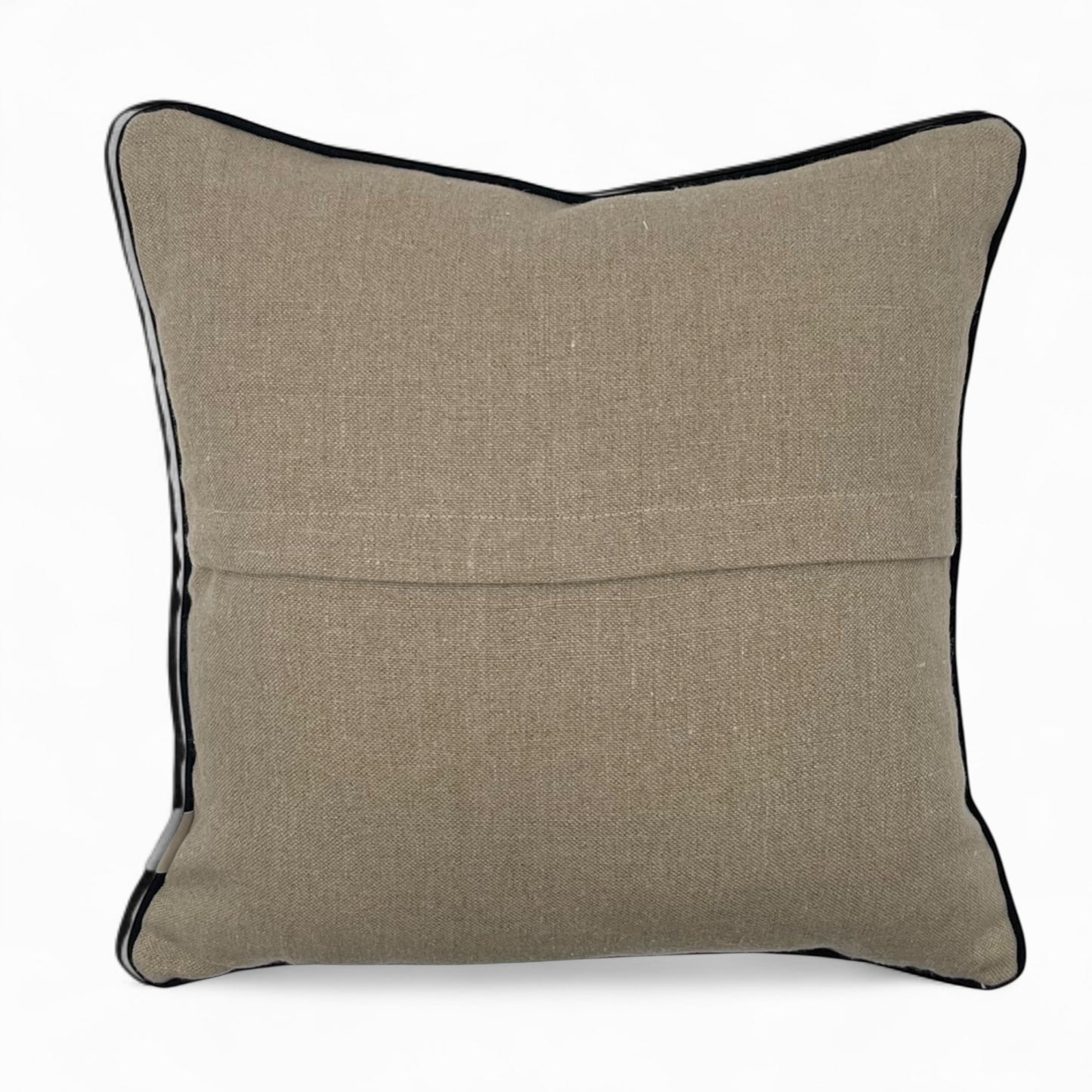 Pillow made with embroidered “Nina Campbell” linen