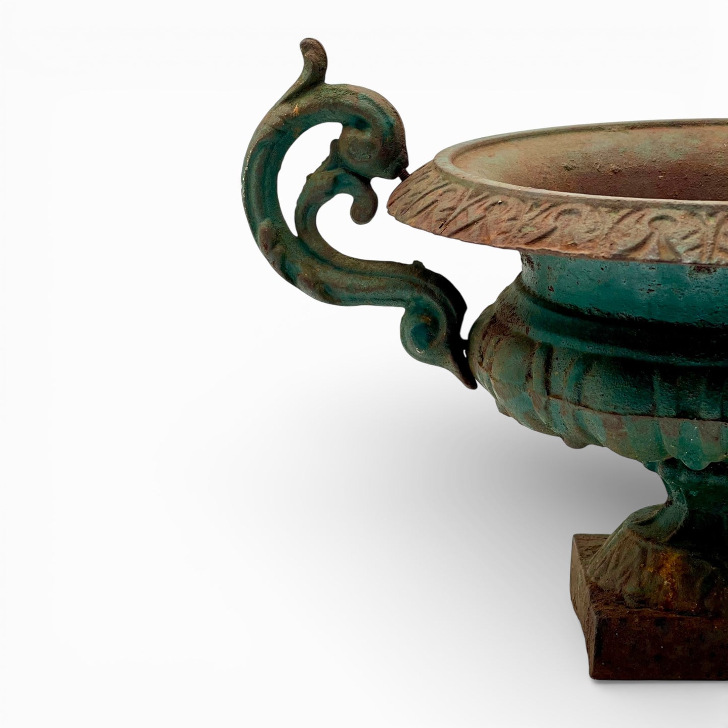 Antique French cast-iron urn