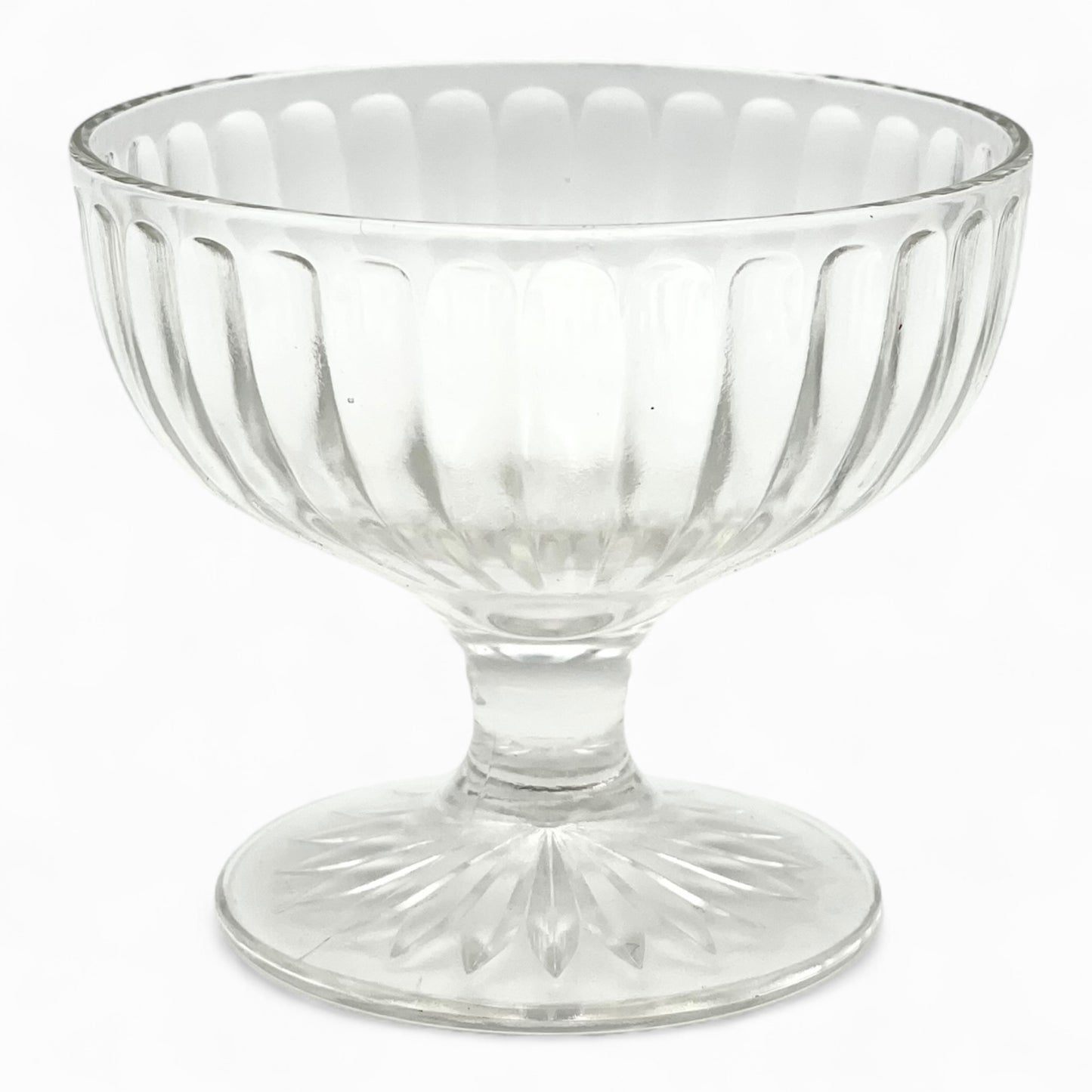 1940/1950 Hazel-Atlas “Ribbon” pattern sherbet dish set