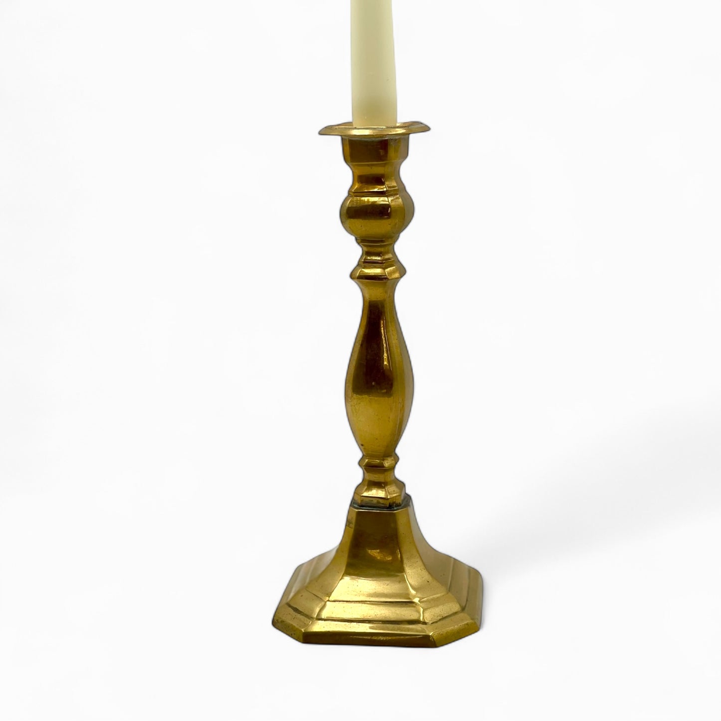 Large vintage brass candlestick