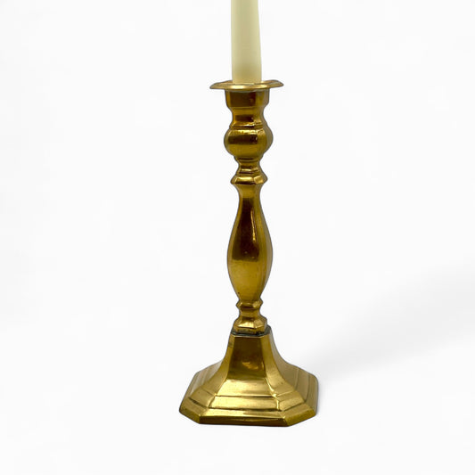 Large vintage brass candlestick