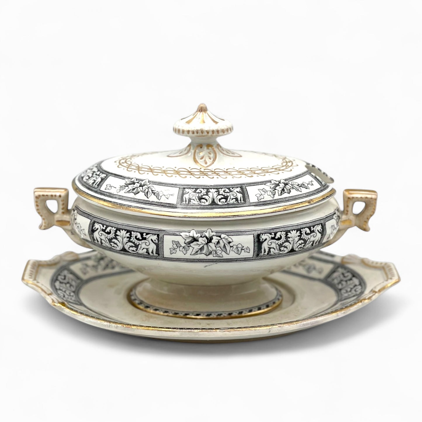 Vintage transferware tureen