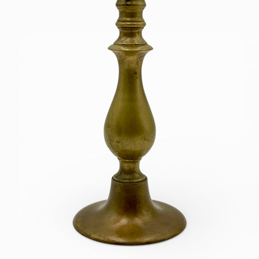 Vintage Art Deco brass candlestick