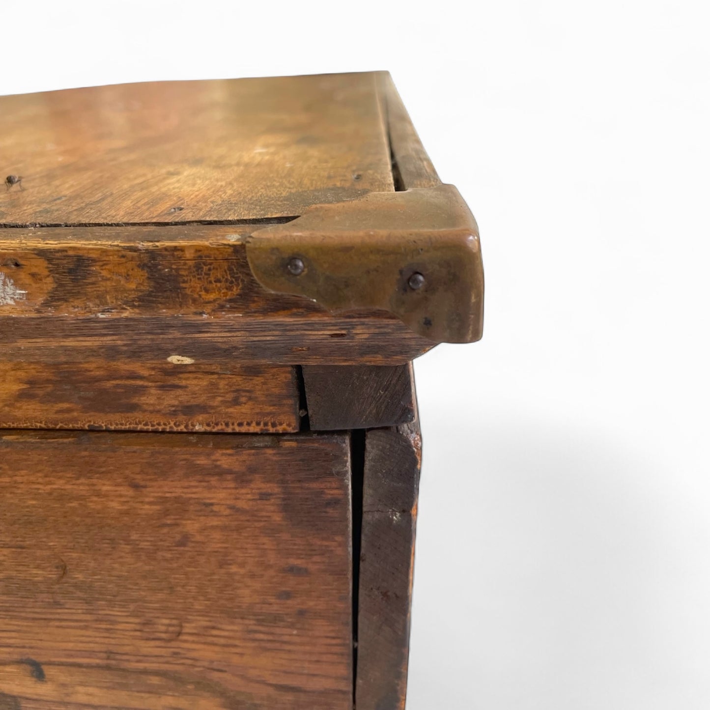 Antique wooden storage chest